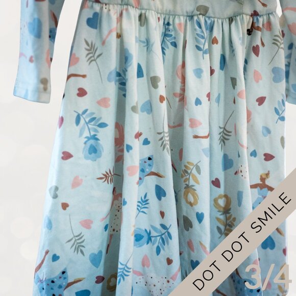 Dot Dot Smile SIZE 3/4 Long Sleeve Twirl Dresses – Bundle of 3 (Girls) - Picture 3 of 12